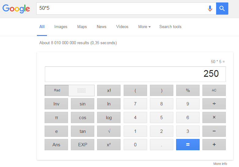 Google Calculator